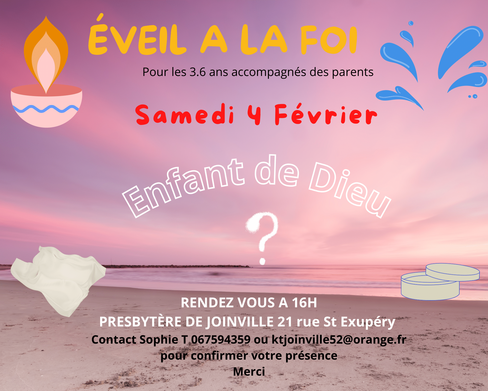 Eveil à la Foi (3-6 ans) - Eglise catholique à Joinville (52)